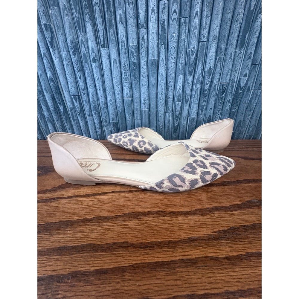 Circus by Sam Edelman Ramona Leopard Print  Flats Tan Size 7.5‎ Pointed Toe